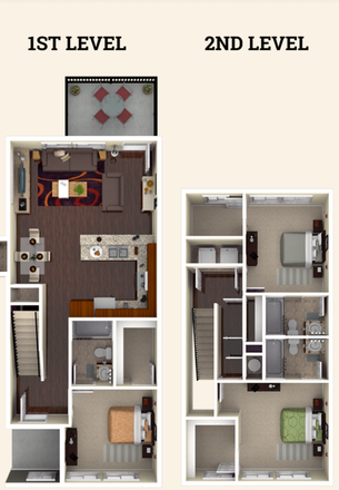 floor plan of the house - Cottages at Tucson, Spring/Summer 2025 Lease Takeover Rental