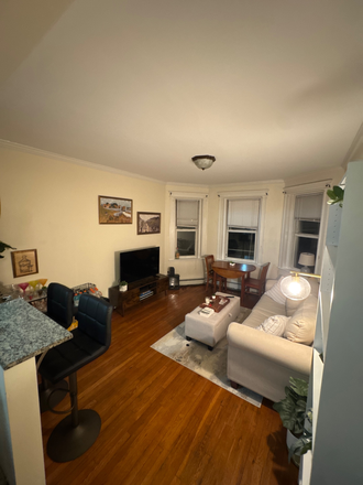 Living room- will come with all furniture seen here - LEASE TAKEOVER: Single bedroom in 2 bd/1 bath apt minutes walk from campus! Great roommate included!