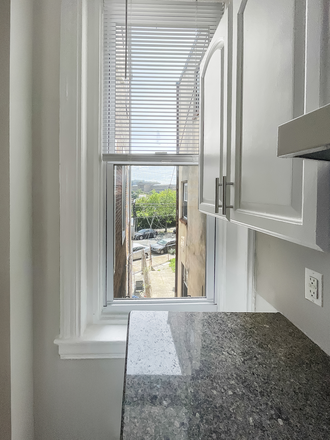 View from Kitchen of Art Museum - 32nd, above Spring Garden, 2 bed, 1 bath, high ceilngs, porch w/ Boat House, Art Museum, Center Ci