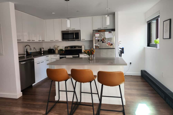 Kitchen - Spacious, Sunlit Duplex in Soldiers Field Park — Walk to Harvard Square Duplex