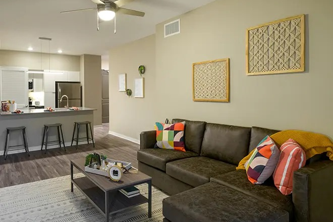 Living Room - The Standard Coral Gables Apartments