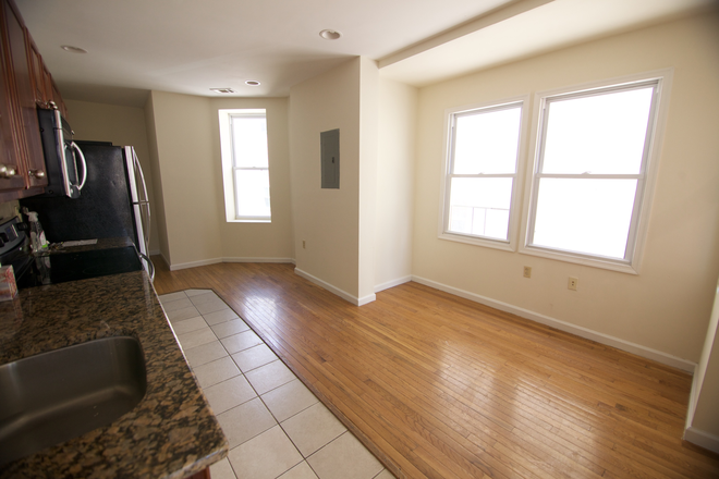 Kitchen/Living Room - Off Campus Philly  - Bright Charming 4 Bed 2 Bath Apartments