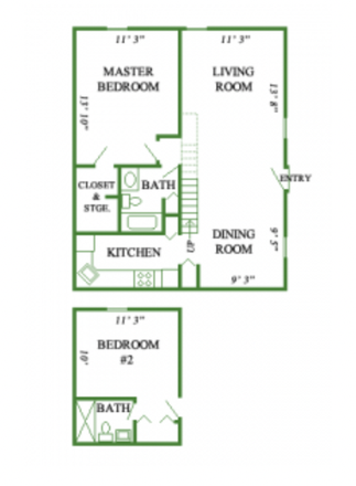 2 bedroom 2 bath - Spacious 2 Bed, 2 Bath Apartment