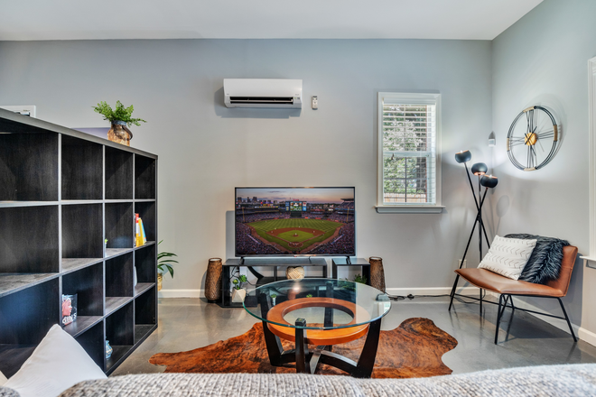 Living Room - Furnished 1BR/1BA Studio Apartment near Grant Park – 15 Minutes to Emory