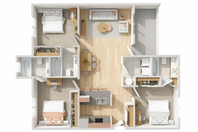 Layout of apartment - The London