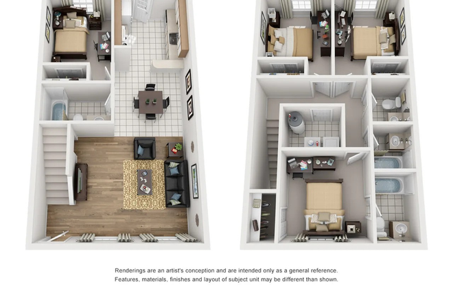 Floor plan - Room in 4x3.5 Apartment at Campus Crossings on Alafaya with Shared Bathroom