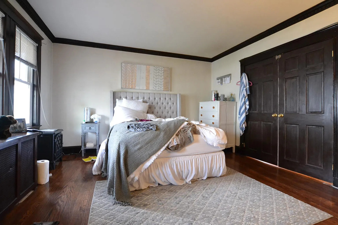 Bedroom - 70 Hobart St Apt #1, spacious apartment, a back porch for events, laundry in-house