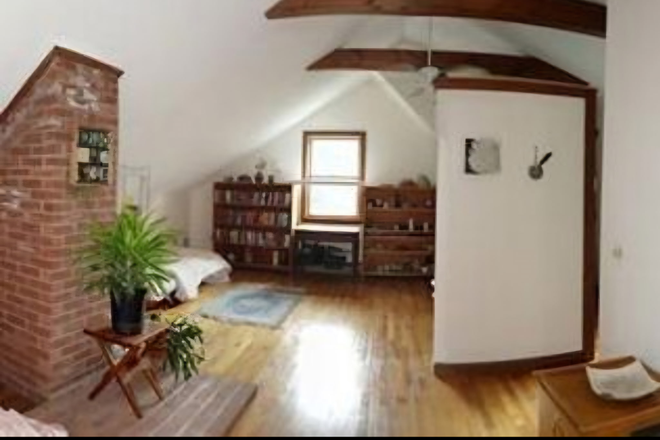 Bedroom or living/study space - Spacious studio in quiet neighborhood Apartments