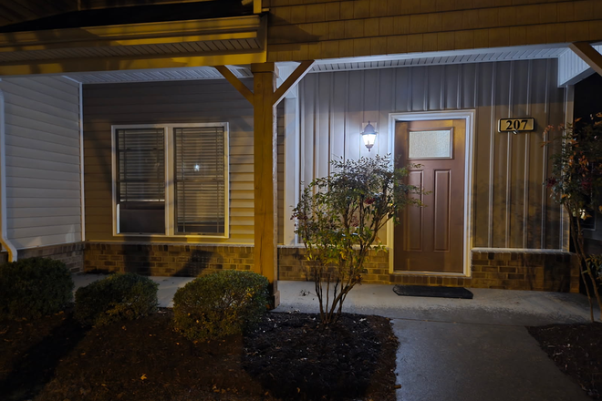 Dusk shot of front - Great 3BR/2.5BA TH rental Cornerstone Townhome