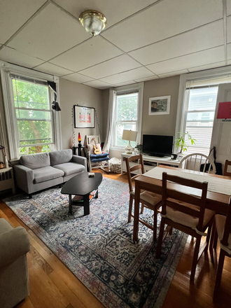 Living room - Large & Sunny 2BR Avail Sept 1st, HEAT INCL - Inman/Central/Kendall Sq