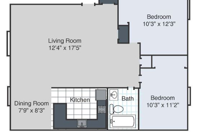 Floor plan - Happy Hollow Apartments