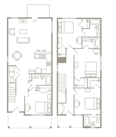 Floorplan - Redpoint College Station, townhome