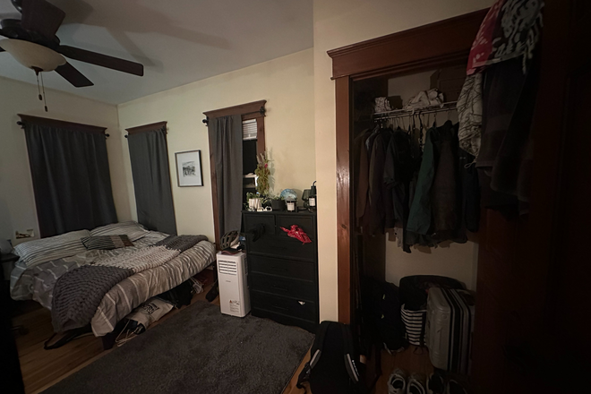 View of room from the door and closet - Colchester Ave apartment, close to campus and hospital