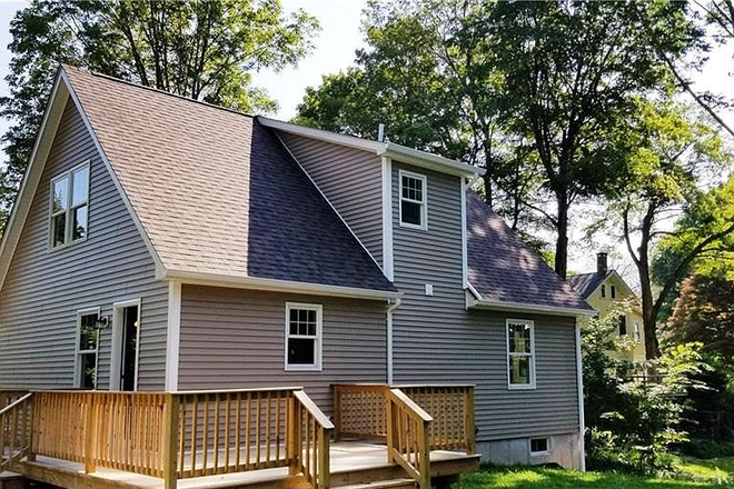 Back Yard Deck - Brand New Furnished House - ~7 Minutes from Campus w/ Access to Coventry Lake