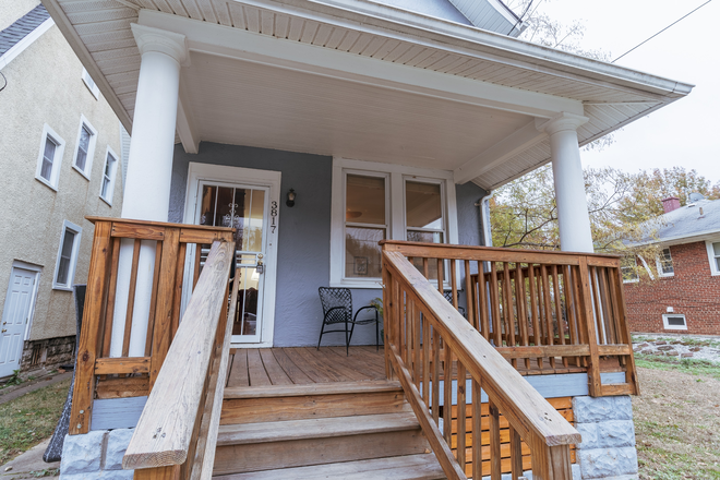 Front porch - 3BR/2 Full Bath House with Livable, Spacious Attic in Lovely Neighborhood