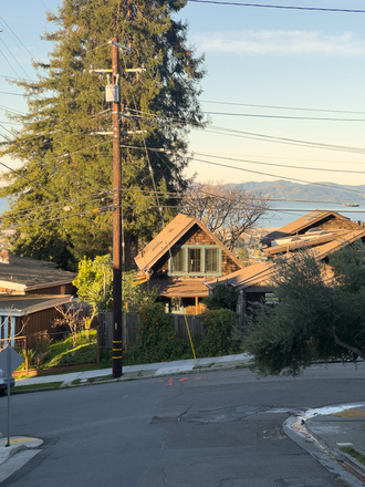 Outside Street View - Berkeley Hills Home for Rent -- 2 Bed/2 Bath (Spring/Summer '25)