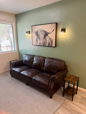 Living area - Furnished 1 Bedroom Studio (Separate Bedroom) | Utilities + Fiber WiFi Included | Available Augu Condo