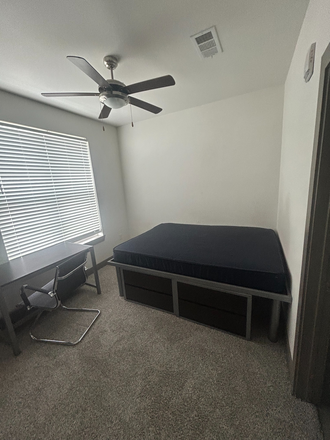This is Bedroom B. You will be in bedroom A that has a similar design but it slightly larger due to the accessibility accommodations. - Holleman Crossing 2x2 Sublet