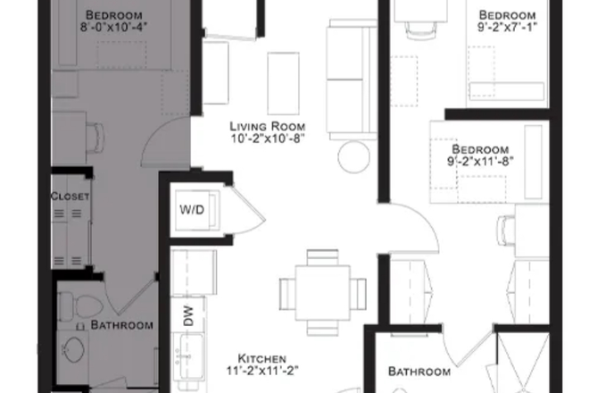 2D floor plan - Landmark On Grand River Apartments