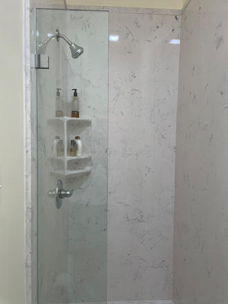 bathroom shower - 3418 Coliseum Street Tiny House with Gated Access; on Streetcar/bus routes