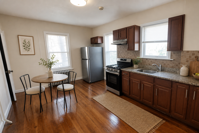 Kitchen virtual staging - Great Location --Spacious, 4 Bedroom 1 bath with Laundry  - NO FEE Apartments