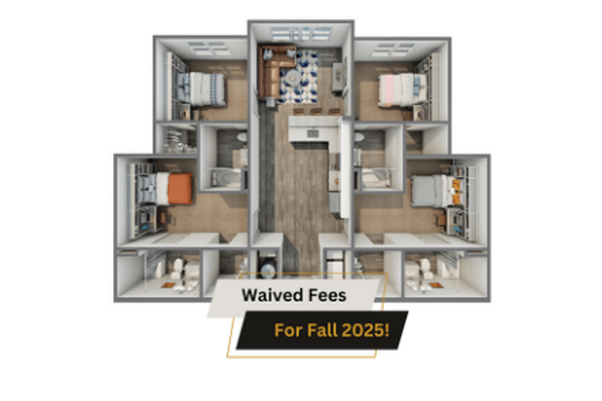 Floor plan - Rush Apartments