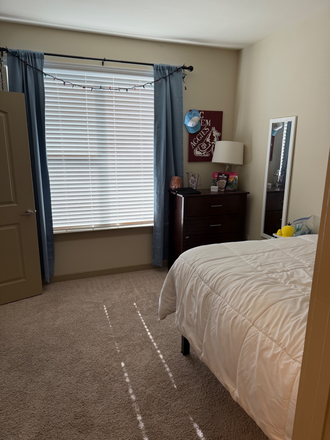 Bedroom View from Bathroom - 1x1 Apartment at Northpoint Crossing, directly across from campus!