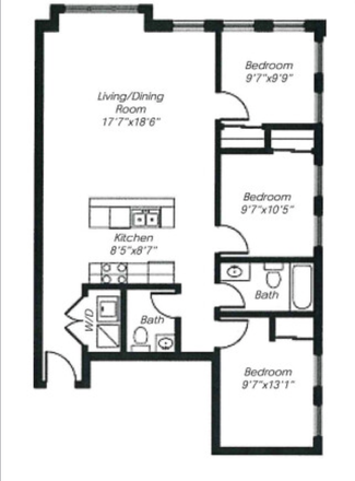 Unit Layout - 81 Amory St Apt