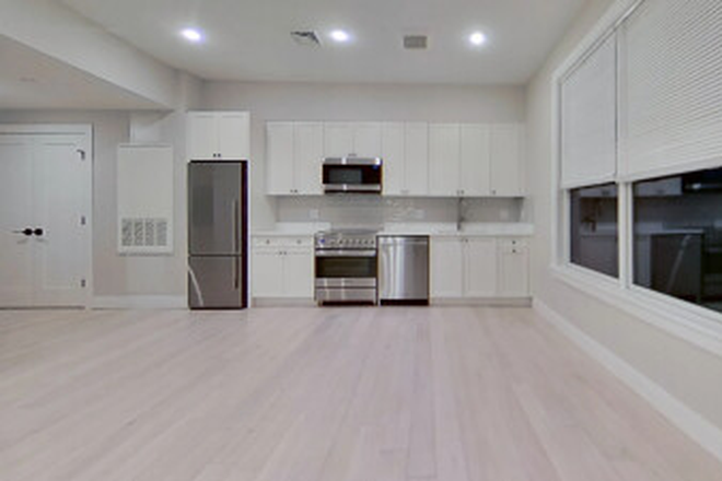 Visit hubrealtyproperties.com - Beautiful studio with new appliances, laundry in unit and private balcony, in Jamaica Plain