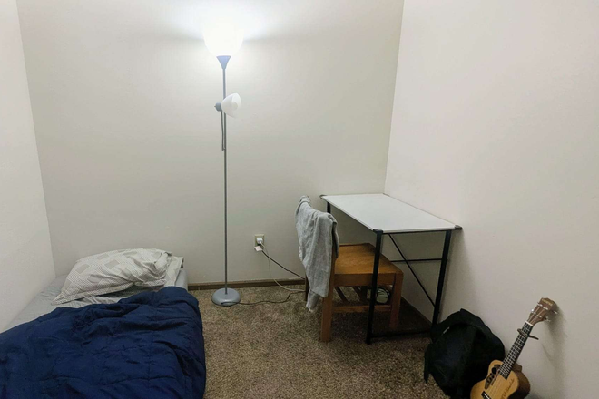 Bedroom - Evergreen Apartments, 5-Min Walk to Campus + Utilities Included!