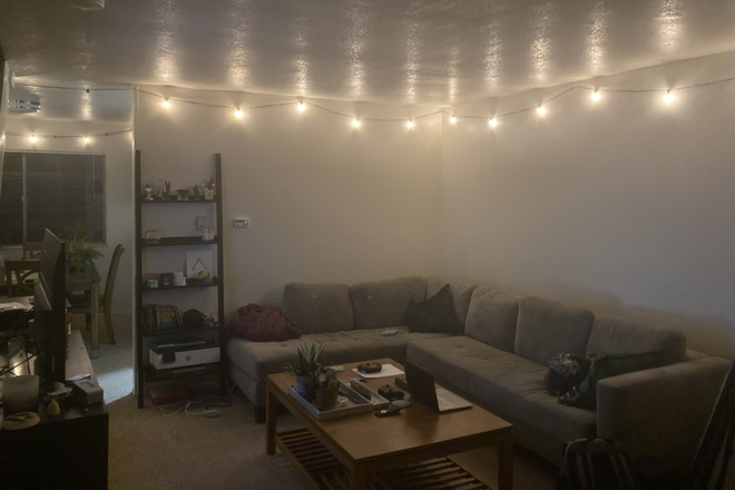 Living room (big!) - Room available in 2bed/1bath two-story apartment in Gourmet Ghetto!