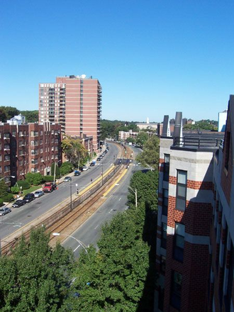 rooftop views - NO BROKER'S FEE!  MODERN APT! LUXURY ELEVATOR BUILDING WITH ROOFDECK, FITNESS AND SAUNA!