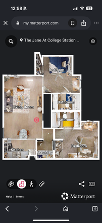 Floor plan - The Jane at Collegestation, $700 bonus, free parking, in unit laundr