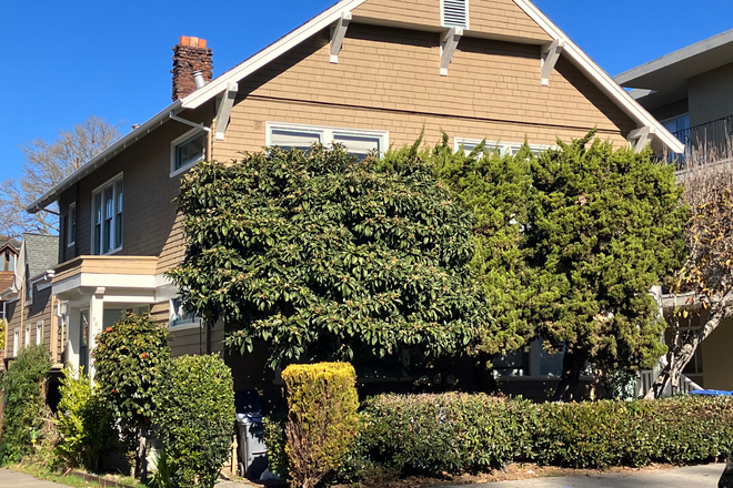 Front of home - Second Floor Flat  Furnished; laundry room in unit, large outdoor area