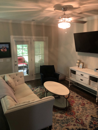 Common area, access to screened porch - Furnished private room, shared bathroom, common area & kitchen.