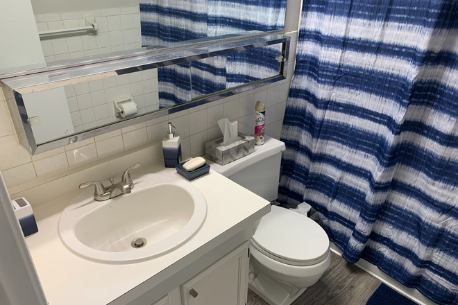 Bathroom, being remodeled February 2024 - Sugarloaf Estates Apartments