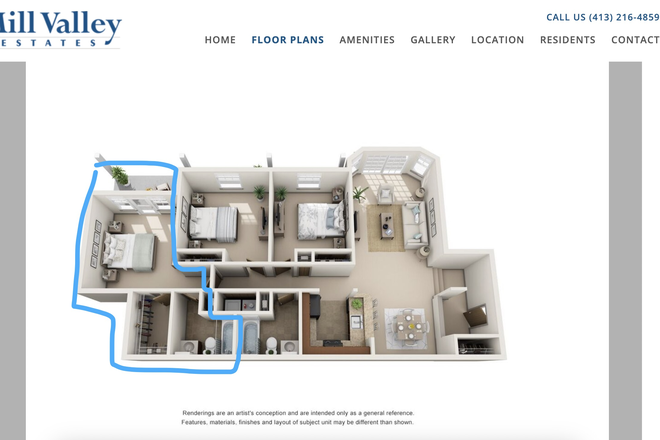 Detailed information can be found on the apartment's official website. You are also welcome to make an appointment to view. - Mill Valley Estate Apartments