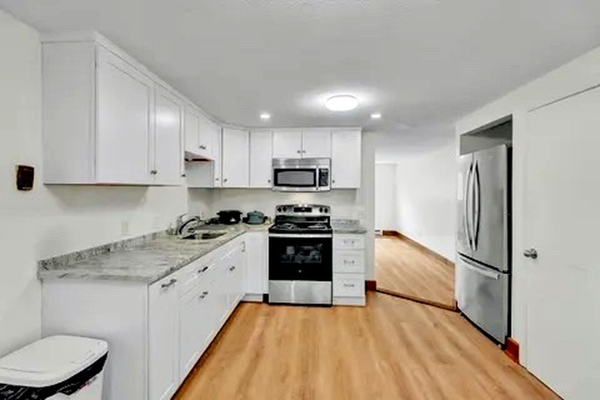 Kitchen… new appliances, newly renovated - Close to campus, renovated apartment