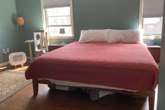 Bedroom (Brand new king bed!) - Fully Furnished Northampton Townhouse for Academic Year!