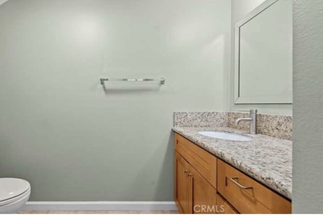 Powder Room - Charming 2BR/1.5BA Condo Just Minutes from UCR Campus - Canyon Court Condominium