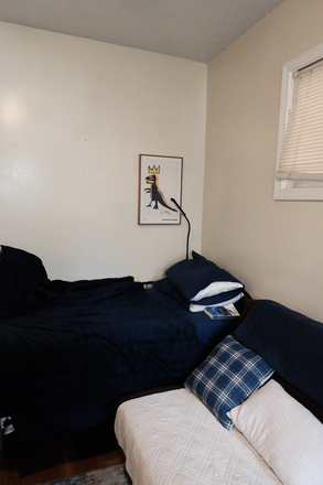 Bedroom and sofa - Sublet Room for Rent near MIT and Harvard Apartments