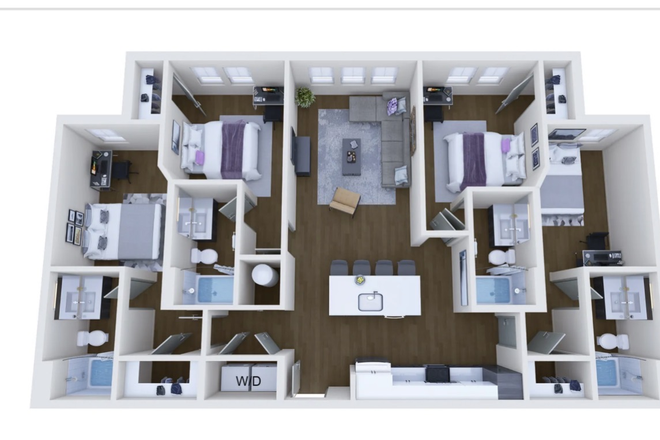Floor plan - Jolly Roger Apartments