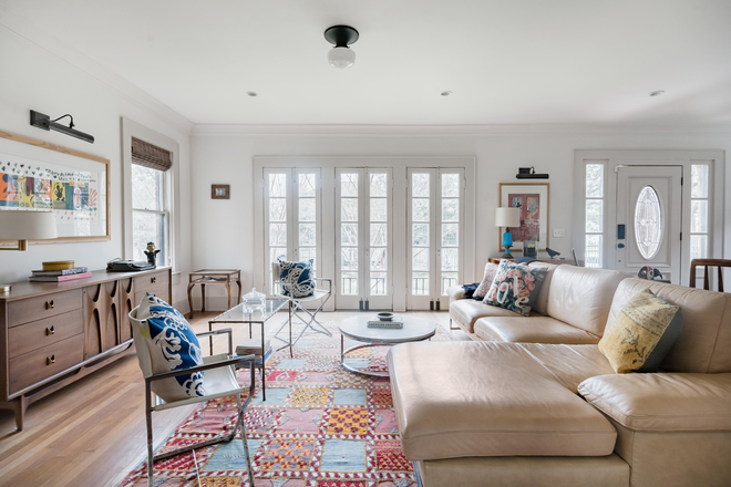 Large, Bright Living Room - Gorgeous, Fully Furnished Historic Home with Large Fenced Yard