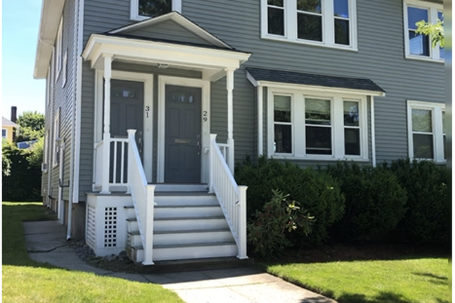 Front of House - 2 bedroom top floor sunny apt , great location, close to T - off street and garage park