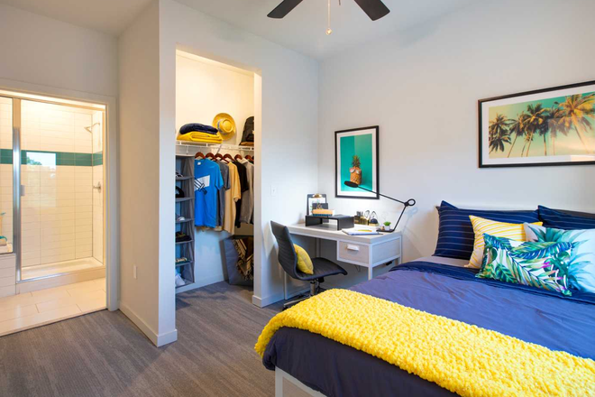 Bedroom - Hub on Campus ($500 off first month!) Apartments