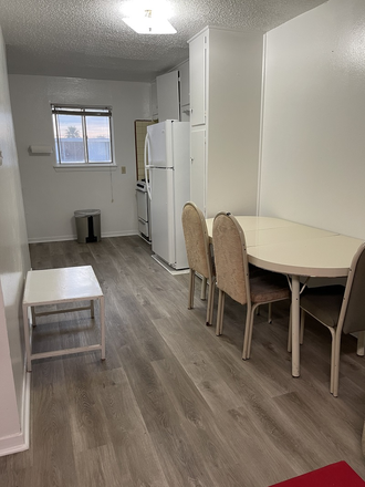 Living Rm open to dining & kitchen - 2 BR, 1-Bath furnished apartment 2.3 miles from Rice Univ and TX Med Center