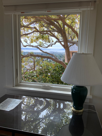 View of Golden Gate Bridge from Desk - Fabulous Bay View, Totally Furnished Apt., 10 min. walk to North campus entrance.
