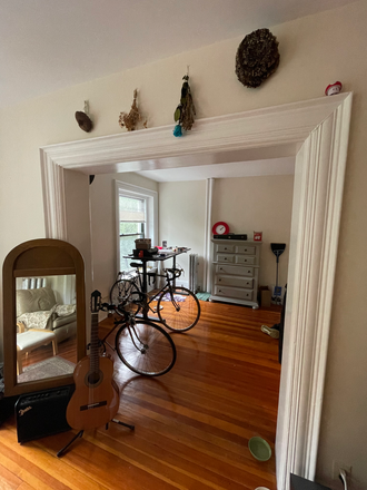 Living Room - Two Rooms in 4-Bed, 2-Bath Brookline Apartment — September 2026 -- steps from Green line