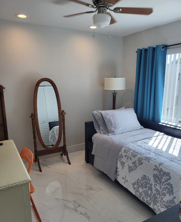 Bedroom #1 - Furnished apartment/condo near Dadeland Mall and Metrorail.