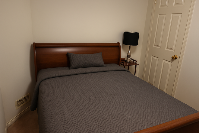 Bedroom A: $930 Private room with Double sized bed - Private room for female in a shared townhouse at Joseph Griffith Lane, Utilities Included!